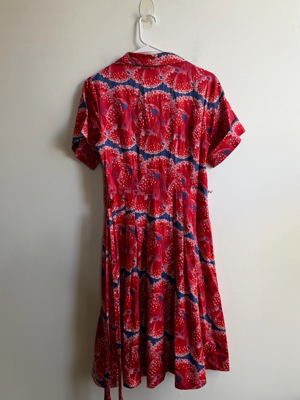 Zac Posen Brooks Brothers Red Floral Shirt Dress - Picture 7 of 8
